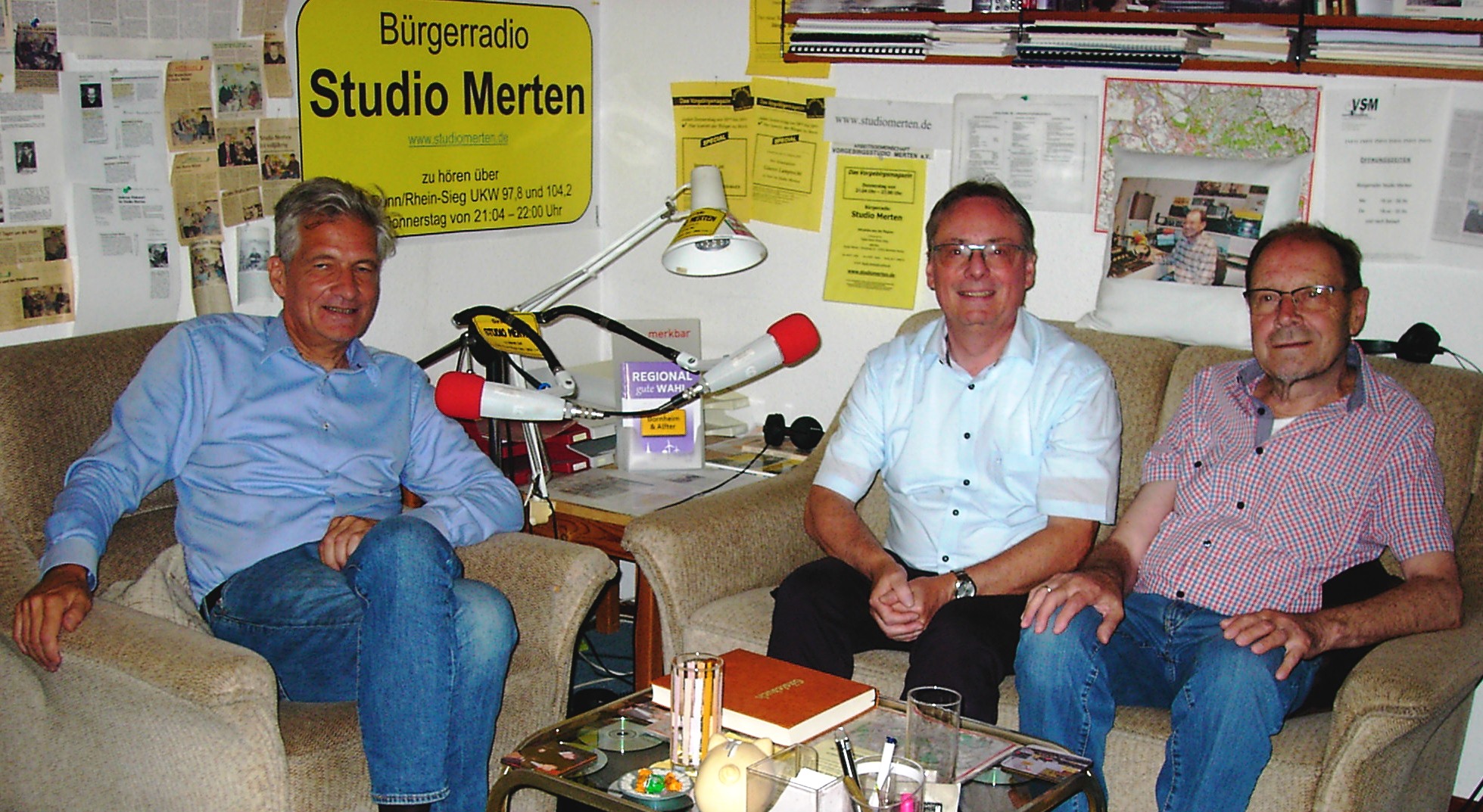 v. l.: Robert Hucho, Walter Klemmer und Otto Ganser
